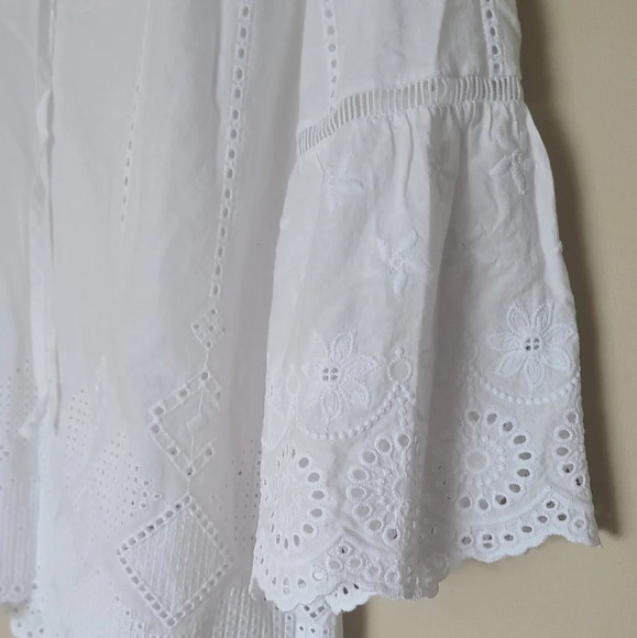 Orsay Blouse Women's Eyelet Top sz.38 - Picture 3 of 13